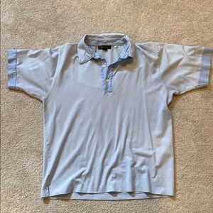 Ermenegildo Zegna Light Blue Polo Shirt Made in Italy